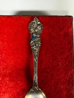Sterling Silver 6 Floral Etched Spoon - 4462994