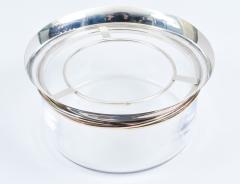 Sterling Silver Cartier Crystal Art Deco Style Caviar Service  - 946896