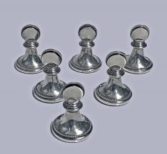 Sterling Silver Menu Place Card Holders Birmingham 1989 - 1111423