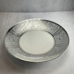 Sterling Silver Mid Century Rosenthal Porcelain Serving Bowl - 3202141