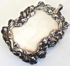 Sterling Silver Native American Indian Motif Note Holder American Circa 1880 - 2715507