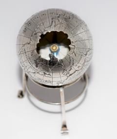 Sterling Silver World Globe Compass - 323432