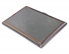 Sterling Silver and Gold Cigarette or Card Case London 1960 Padgett and Braham - 4763079