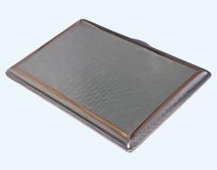 Sterling Silver and Gold Cigarette or Card Case London 1960 Padgett and Braham - 4763081