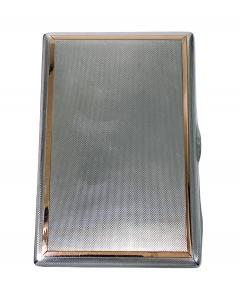 Sterling Silver and Gold Cigarette or Card Case London 1960 Padgett and Braham - 4763082