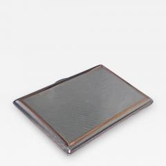 Sterling Silver and Gold Cigarette or Card Case London 1960 Padgett and Braham - 4763171