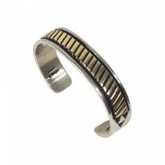 Sterling and gold bracelet by B Morgan Bruce Morgan  - 2624694