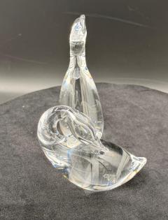 Steuben Glass Goose Gander by Lloyd Atkins 2 Pcs - 4698698