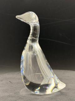 Steuben Glass Goose Gander by Lloyd Atkins 2 Pcs - 4698725