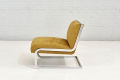 Steve Chase Chrome and Mohair Lounge Chair 1970 - 2695587