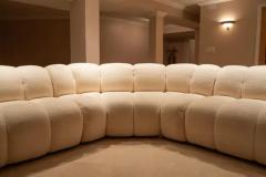 Steve Chase Large Postmodern Channeled 4 Piece Modular Sectional Sofa Attr Steve Chase - 3888538