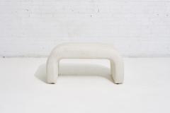 Steve Chase Steve Chase Channeled Waterfall Bench in White Boucle - 1886919