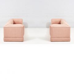 Steve Chase Steve Chase Postmodern Pink Silk Sofa 1980 - 2226927