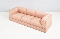 Steve Chase Steve Chase Postmodern Pink Silk Sofa 1980 - 2226930