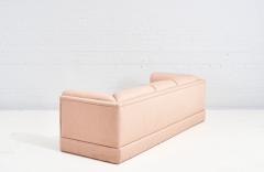 Steve Chase Steve Chase Postmodern Pink Silk Sofa 1980 - 2226931