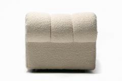 Steve Chase Steve Chase Style Post Modern Chaise Lounge in Soft Ivory White Boucl c 1985 - 2283189