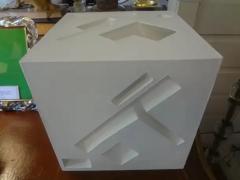 Steve Upham Mid Century Modern Abstract Cube Sculpture Signed Steve Upham - 3649906