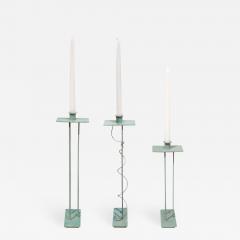 Steven Holl Steven Holl Rare Set of Bronze Candlesticks 1986 signed  - 948153