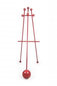 Steven Sebring American Contemporary Enameled Iron Red Easel - 4640237