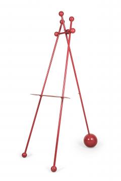 Steven Sebring American Contemporary Enameled Iron Red Easel - 4643914