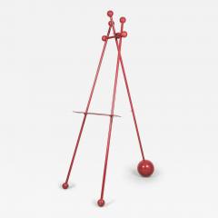 Steven Sebring American Contemporary Enameled Iron Red Easel - 4643915