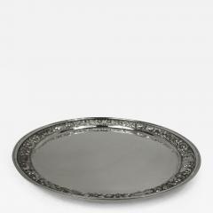 Stieff Sterling Silver Tray with Traditional Baltimore Repousse - 3763672