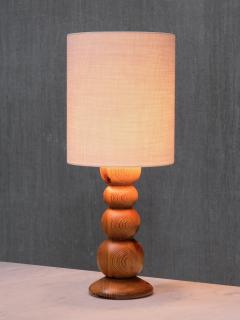 Stig Johnsson Stig Johnsson Swedish Modern Table Lamp in Solid Pine Sm landssl jd 1970s - 4446313