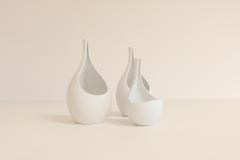 Stig Lindberg Midcentury Ceramic Collection of Pungo Vases Stig Lindberg Gustavsberg 1950s - 2369531