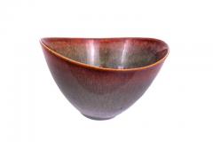 Stig Lindberg Stig Lindberg Signed Glazed Ceramic Bowl for Gustavberg Sweden 1950s - 799724