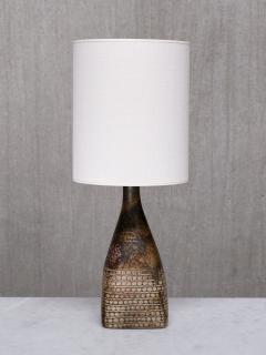 Stig Lindberg Stig Lindberg Textured Stoneware Table Lamp Studiohanden Gustavsberg 1950s - 4747812