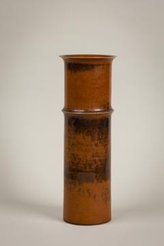 Stig Lindberg for Gustavsberg Swedish Mid Century Ceramic Cylindrical Vase - 4671005