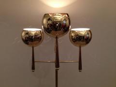 Stilnovo Style Solid Brass Pierced Shade 1950s Standing Lamp - 104445