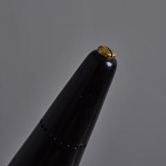 Stilux Milano 1950s Stilux Milano Black and Brass Conical Table Lamp - 4392975