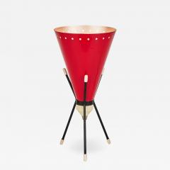 Stilux Milano 1950s Stilux Milano Red Conical Tripod Table Lamp - 1687084