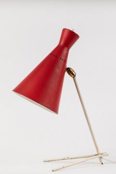 Stilux Milano 1950s Stilux Milano Red and White Table Lamp - 889491