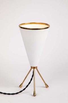 Stilux Milano 1950s Stilux Milano White Cone Tripod Table Lamp - 1639902