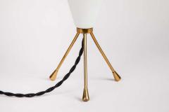 Stilux Milano 1950s Stilux Milano White Cone Tripod Table Lamp - 1639905