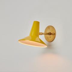 Stilux Milano 1950s Stilux Yellow Metal and Brass Articulating Sconce - 3587605