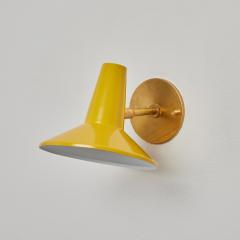 Stilux Milano 1950s Stilux Yellow Metal and Brass Articulating Sconce - 3587622