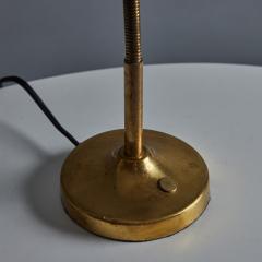 Stilux Milano 1960s Stilux Conical Yellow Metal and Brass Table Lamp - 3364167