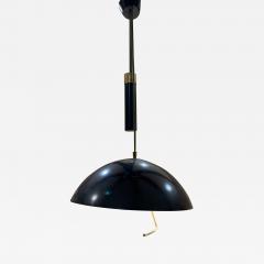 Stilux Milano By Stilux Milano Modern Black Adjustable Sliding Pendant Lamp 1950s ITALY - 2158065