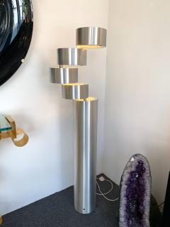 Stilux Milano Floor Lamp Brushed Stainless Steel by Stilux Milano Italy 1970s - 1464255