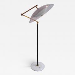 Stilux Milano Italian Modernist Orl ans Brass and Acrylic Adjustable Floor Lamp by Stilux - 3520645
