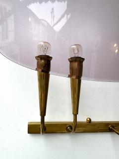 Stilux Milano Mid Century Modern Sconces Lucite and Brass by Stilux Milano Italy 1960s - 3402987
