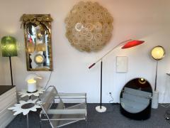 Stilux Milano Mid Century Reading Floor Lamp Brass Red Perspex by Stilux Milano Italy 1950s - 2554792