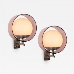 Stilux Milano Pair of 1960s Stilux Milano Saturno Wall Lamps - 1126356