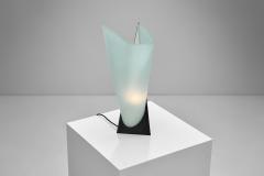 Stilux Milano Stilux Asymmetrical Table Lamp with Metal Base Italy 1970s - 4136186