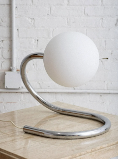 Stilux Milano Stilux Chrome and Glass Table Lamp - 4433300