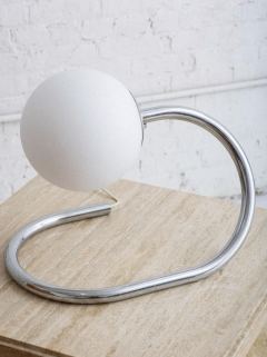 Stilux Milano Stilux Chrome and Glass Table Lamp - 4433301