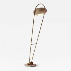 Stilux Milano Stilux Swivel and Pivoting Floor Lamp Made of Brass and Marble Italy 1950s - 3530122